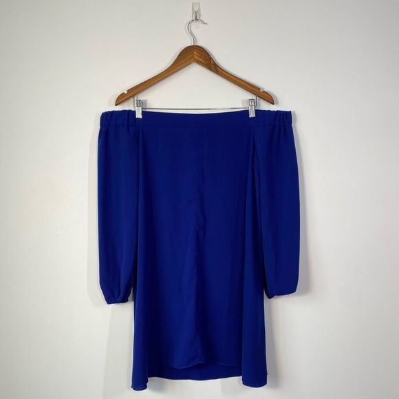 River Island Off-Shoulder Dress Sz 10 - Picture 1 of 10